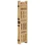 Biombo 5 paneles tallado a mano madera maciza mango 200x165 cm de , Divisores de ambientes - Ref: Foro24-285317, Precio: 311,...