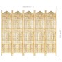 Biombo 5 paneles tallado a mano madera maciza mango 200x165 cm de , Divisores de ambientes - Ref: Foro24-285317, Precio: 318,...