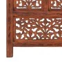 Biombo 4 paneles tallado a mano madera mango marrón 160x165 cm de , Divisores de ambientes - Ref: Foro24-285329, Precio: 273,...