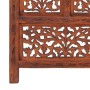 Biombo 4 paneles tallado a mano madera mango marrón 160x165 cm de , Divisores de ambientes - Ref: Foro24-285329, Precio: 279,...
