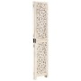 Biombo 3 paneles tallado a mano madera mango blanco 120x165 cm de , Divisores de ambientes - Ref: Foro24-285336, Precio: 196,...