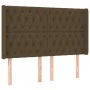 Box spring bed mattress LED lights dark brown fabric 160x200cm by , Beds and slatted bases - Ref: Foro24-3139128, Price: 593,...