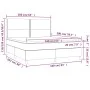 Box spring bed with dark brown fabric mattress 160x200 cm by , Beds and slatted bases - Ref: Foro24-3142268, Price: 508,61 €,...