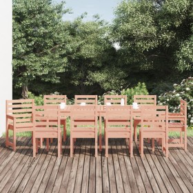 Juego de comedor de jardín 11 pzas madera maciza abeto Douglas de , Conjuntos de jardín - Ref: Foro24-3154724, Precio: 691,35...