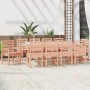 Juego de comedor de jardín 11 pzas madera maciza abeto Douglas de , Conjuntos de jardín - Ref: Foro24-3154724, Precio: 691,35...