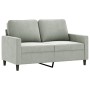 Juego de sofás con cojines 3 piezas terciopelo gris claro de , Sofás - Ref: Foro24-3201476, Precio: 598,67 €, Descuento: %