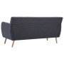 Sofá de 3 plazas tapizado de tela gris oscuro 172x70x82 cm de vidaXL, Sofás - Ref: Foro24-247125, Precio: 424,61 €, Descuento: %