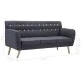 Sofá de 3 plazas tapizado de tela gris oscuro 172x70x82 cm by vidaXL, Sofas - Ref: Foro24-247125, Price: 454,92 €, Discount: %