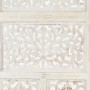 Biombo 4 paneles tallado a mano madera mango blanco 160x165 cm de , Divisores de ambientes - Ref: Foro24-285327, Precio: 239,...