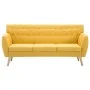 Sofá de 3 plazas tapizado de tela amarillo 172x70x82 cm de vidaXL, Sofás - Ref: Foro24-247127, Precio: 318,90 €, Descuento: %