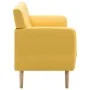 Sofá de 3 plazas tapizado de tela amarillo 172x70x82 cm de vidaXL, Sofás - Ref: Foro24-247127, Precio: 318,90 €, Descuento: %