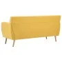 Sofá de 3 plazas tapizado de tela amarillo 172x70x82 cm de vidaXL, Sofás - Ref: Foro24-247127, Precio: 318,90 €, Descuento: %