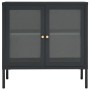 Aparador de acero y vidrio gris antracita 70x35x70 cm de , Aparadores - Ref: Foro24-336066, Precio: 147,64 €, Descuento: %