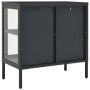 Aparador de acero y vidrio gris antracita 70x35x70 cm de , Aparadores - Ref: Foro24-336066, Precio: 147,64 €, Descuento: %
