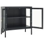 Aparador de acero y vidrio gris antracita 70x35x70 cm de , Aparadores - Ref: Foro24-336066, Precio: 147,64 €, Descuento: %