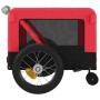 Remolque de bicicleta mascotas hierro tela Oxford rojo negro de , Cochecitos para mascotas - Ref: Foro24-93929, Precio: 78,98...