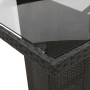 Set de comedor de jardín 9 pzas y cojines ratán sintético negro en Conjuntos de jardín | Comprar online en Foru.es