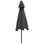 Sombrilla de jardín con luces LED palo de acero 300cm antracita de vidaXL, Sombrillas - Ref: Foro24-44511, Precio: 119,06 €, ...