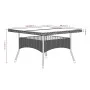 Set comedor jardín 5 pzas ratán sintético vidrio templado negro de , Conjuntos de jardín - Ref: Foro24-3058354, Precio: 552,9...