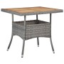 Set de comedor jardín 5 pzas ratán sintético madera acacia gris de , Conjuntos de jardín - Ref: Foro24-3058337, Precio: 331,0...