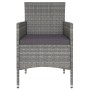 Set comedor jardín 5 pzas ratán sintético vidrio templado gris de , Conjuntos de jardín - Ref: Foro24-3058349, Precio: 431,56...
