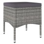 Set comedor jardín 5 pzas ratán sintético vidrio templado gris de , Conjuntos de jardín - Ref: Foro24-3058349, Precio: 431,56...