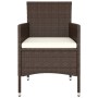 Juego de muebles de jardín de 5 piezas ratán sintético marrón de , Conjuntos de jardín - Ref: Foro24-3058471, Precio: 250,92 ...