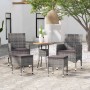Juego de muebles de jardín de 5 piezas ratán sintético gris de , Conjuntos de jardín - Ref: Foro24-3058473, Precio: 204,78 €,...
