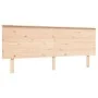 Bed frame with solid wood headboard 200x200 cm by , Beds and slatted bases - Ref: Foro24-3195241, Price: 173,62 €, Discount: %