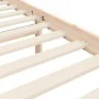 Bed frame with solid wood headboard 200x200 cm by , Beds and slatted bases - Ref: Foro24-3195241, Price: 173,62 €, Discount: %