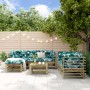 Juego de muebles de jardín 7 pzas madera de pino impregnada de , Conjuntos de jardín - Ref: Foro24-3186199, Precio: 428,76 €,...