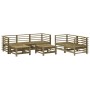 Juego de muebles de jardín 7 pzas madera de pino impregnada de , Conjuntos de jardín - Ref: Foro24-3186199, Precio: 428,76 €,...