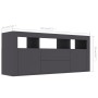 Mueble para TV madera contrachapada gris 120x30x50 cm de , Muebles TV - Ref: Foro24-801816, Precio: 95,26 €, Descuento: %