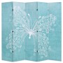 Biombo divisor plegable 200x170 cm mariposa azul de vidaXL, Divisores de ambientes - Ref: Foro24-245887, Precio: 136,09 €, De...
