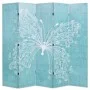 Biombo divisor plegable 200x170 cm mariposa azul de vidaXL, Divisores de ambientes - Ref: Foro24-245887, Precio: 125,03 €, De...