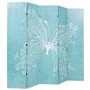 Biombo divisor plegable 200x170 cm mariposa azul de vidaXL, Divisores de ambientes - Ref: Foro24-245887, Precio: 125,03 €, De...