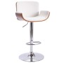 Taburete de cocina cuero sintético blanco de , Taburetes de cocina - Ref: Foro24-287376, Precio: 155,79 €, Descuento: %