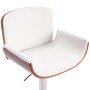 Taburete de cocina cuero sintético blanco de , Taburetes de cocina - Ref: Foro24-287376, Precio: 155,79 €, Descuento: %
