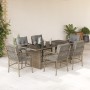 Set comedor de jardín 7 pzas con cojines ratán sintético beige en Conjuntos de jardín | Comprar online en Foru.es