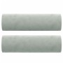 Sofá de 2 plazas con cojines terciopelo gris claro 120 cm de , Sofás - Ref: Foro24-3200871, Precio: 197,67 €, Descuento: %