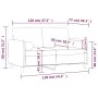2-seater sofa with light gray velvet cushions 120 cm by , Sofas - Ref: Foro24-3200871, Price: 195,22 €, Discount: %