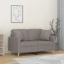 2-seater sofa with light gray fabric cushions 120 cm by , Sofas - Ref: Foro24-3200901, Price: 226,45 €, Discount: %