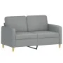 2-seater sofa with light gray fabric cushions 120 cm by , Sofas - Ref: Foro24-3200901, Price: 226,45 €, Discount: %