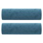 Sofá de 2 plazas con cojines terciopelo azul 140 cm de , Sofás - Ref: Foro24-3200890, Precio: 271,58 €, Descuento: %