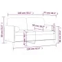Sofá de 2 plazas con cojines terciopelo azul 140 cm de , Sofás - Ref: Foro24-3200890, Precio: 266,59 €, Descuento: %