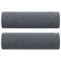 Sofá de 3 plazas con cojines terciopelo gris oscuro 180 cm de , Sofás - Ref: Foro24-3200892, Precio: 281,63 €, Descuento: %
