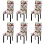 Sillas de comedor 6 unidades tela multicolor de , Sillas de comedor - Ref: Foro24-272505, Precio: 473,11 €, Descuento: %