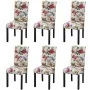 Sillas de comedor 6 unidades tela multicolor de , Sillas de comedor - Ref: Foro24-272505, Precio: 464,11 €, Descuento: %