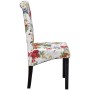 Sillas de comedor 6 unidades tela multicolor de , Sillas de comedor - Ref: Foro24-272505, Precio: 473,11 €, Descuento: %