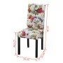 Sillas de comedor 6 unidades tela multicolor de , Sillas de comedor - Ref: Foro24-272505, Precio: 464,11 €, Descuento: %